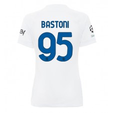 Inter Milan Alessandro Bastoni #95 Bortedrakt Kvinner 2023-24 Kortermet